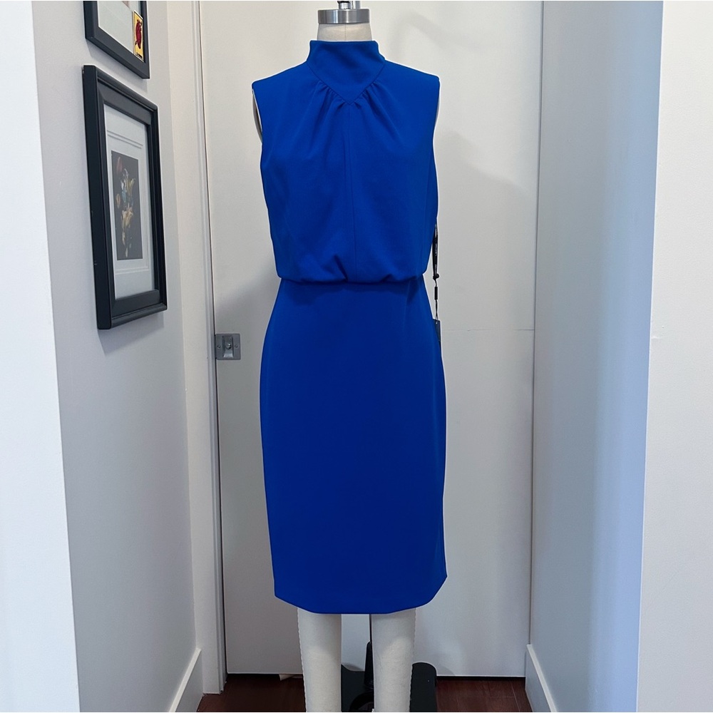 Calvin Klein Women’s Mock Neck Sleeveless Knee-Length Dress - NWT